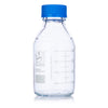 Bottle, Media, Globe Glass, 500mL, GL45 Screw Cap, Dual Graduations, 10/Box - 8100500