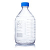 Bottle, Media, Globe Glass, 2000mL, GL45 Screw Cap, Dual Graduations, 10/Box - 8102000
