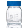 Bottle, Square Media, Wide Mouth, 500mL, GL80 Screw Cap, 10/Box - 8120500