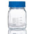 Bottle, Square Media, Wide Mouth, 500mL, GL80 Screw Cap, 10/Box - 8120500