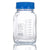 Bottle, Square Media, Wide Mouth, 1000mL, GL80 Screw Cap, 10/Box - 8121000