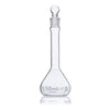 Flask, Volumetric, Globe Glass, 50mL, Wide Mouth, Class A, TC, ASTM E288, 6/Box - 8230050