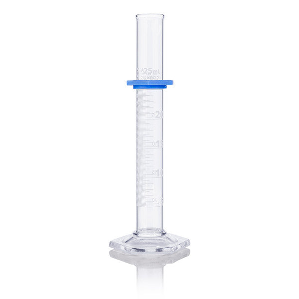 Cylinder, Graduated, Globe Glass, 25mL, Class A, TD, Dual Grads, ASTM E1272 - 8300025