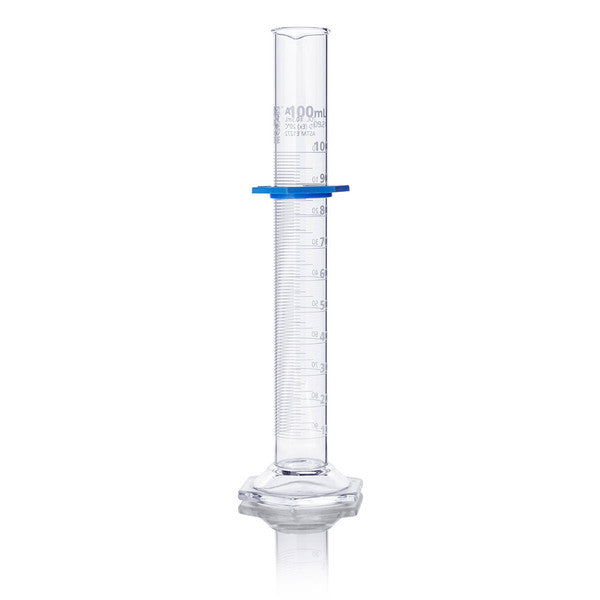 Cylinder, Graduated, Globe Glass, 100mL, Class A, TD, Dual Grads, ASTM E1272 - 8300100