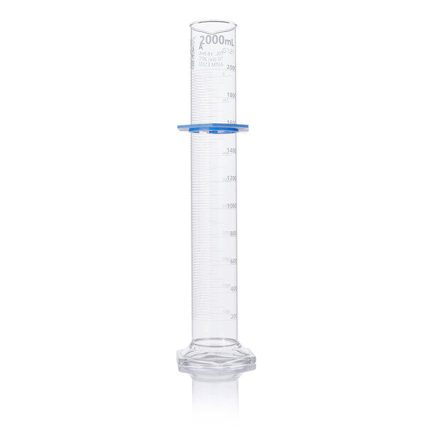 Cylinder, Graduated, Globe Glass, 2000mL, Class A, TD, Dual Grads, ASTM E1272 - 8302000