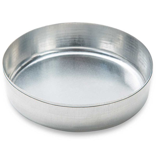 Aluminum Weigh Dish, 72mm,(70mL), Smooth, Wall without Tab, 100/Box - 8308