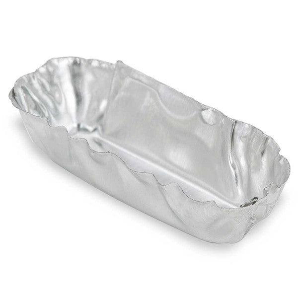 Aluminum Micro Weigh Dish, Rectangle, 25L x 7W x 7H mm, 1.12ml, 100/Box - 8326