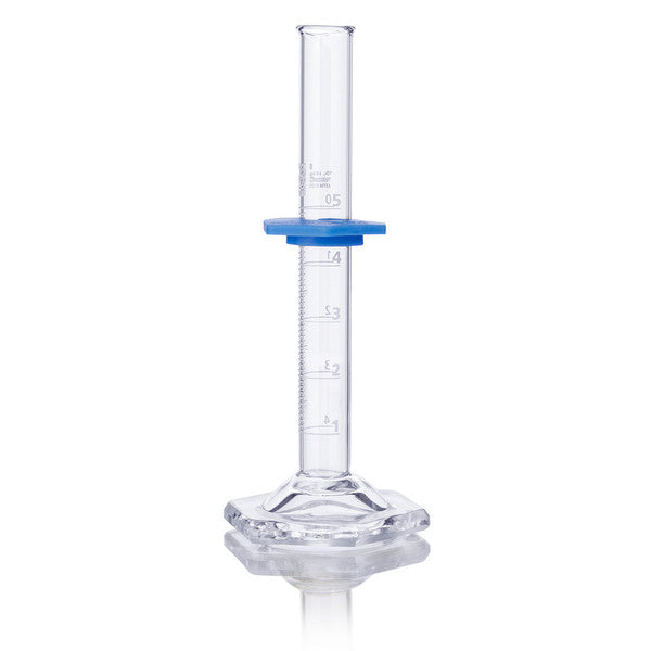 Cylinder, Graduated, Globe Glass, 5mL, Class B, TD, Dual Grads, ASTM E1272, 4/Box - 8330005