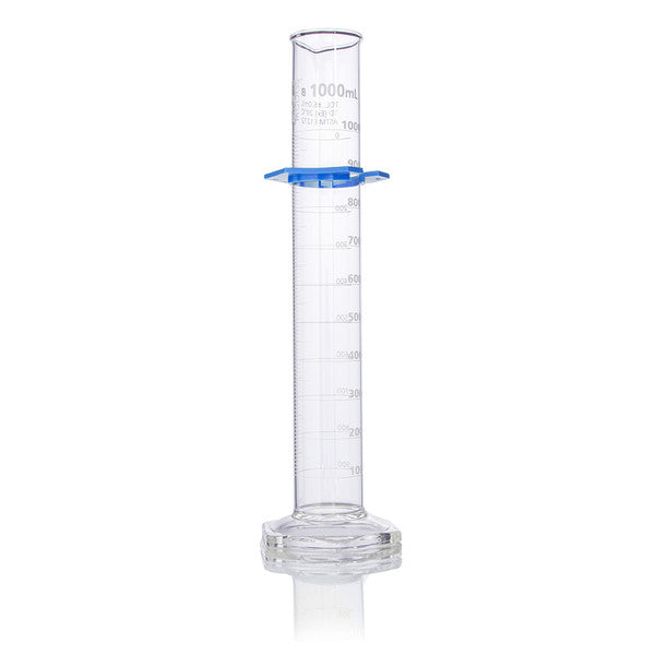 Cylinder, Graduated, Globe Glass, 1000mL, Class B, TD, Dual Grads, ASTM E1272 - 8331000