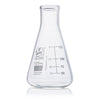 Flask, Erlenmeyer, Globe Glass, 125mL, Narrow Mouth, Dual Grads, ASTM E1404, 12/Box - 8400125