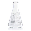 Flask, Erlenmeyer, Globe Glass, 500mL, Narrow Mouth, Dual Grads, ASTM E1404, 6/Box - 8400500