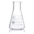 Flask, Erlenmeyer, Globe Glass, 125mL, Wide Mouth, Dual Graduations, ASTM E1404, 12/Box - 8410125