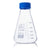 Flask, Erlenmeyer, Globe Glass, 500mL, Screw Cap, Dual Graduations, ASTM E1404, 6/Box - 8420500