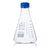 Flask, Erlenmeyer, Globe Glass, 1000mL, Screw Cap, Dual Graduations, ASTM E1404, 4/Box - 8421000