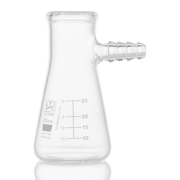 Flask, Filter, Globe Glass, 25mL, Dual, Graduations, ASTM E1406, 6/Box - 8450025