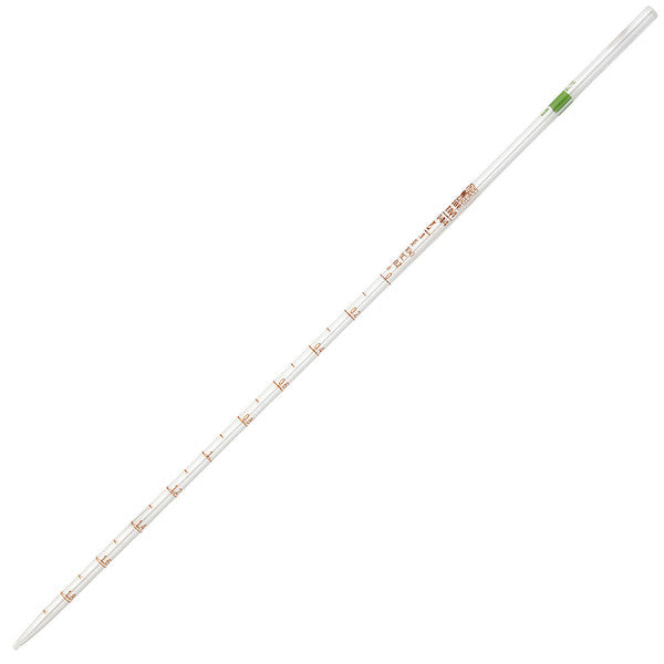 Pipette, Serological, Globe Glass, 2mL, 0.1 Graduations, Green Band, 6/Box - 8510002