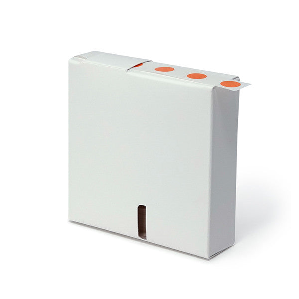 Label Rolls, Cryo, 13mm Dots, for 1.5-2mL Tubes, Orange, 1000/Roll - LCR-13N