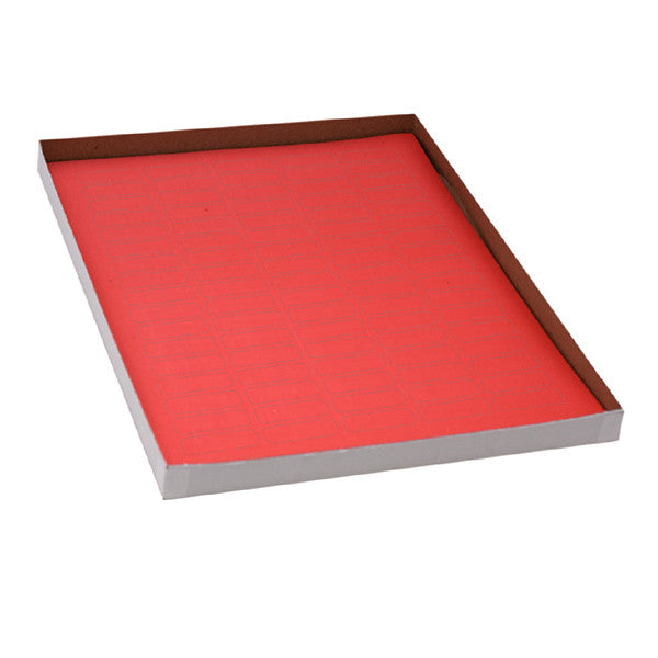 LabelSheets,Cryo,33x13mm,for1.5-2mLTubes, 20 Sheets, 85 Labels per Sheet, Red, 1700/Box - LCS-33X13R