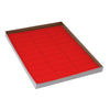 LabelSheets,Cryo,67x25mm,for Racks&Boxes, 20 Sheets, 30 Labels per Sheet, Red, 600/Box - LCS-67X25R