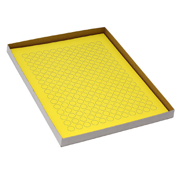 Label Sheets,Cryo,13mmDots,1.5-2mL Tubes, 20 Sheets, 192 Labels per Sheet, Yellow, 3840/Box - LCS-D13Y
