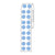 Label Roll,Cryo,Direct Thermal,13mm Dots, for 2.0mL Tubes, Blue, 4000/Roll - LTC-13B