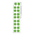 Label Roll,Cryo,Direct Thermal,13mm Dots, for 2.0mL Tubes, Green, 4000/Roll - LTC-13G
