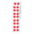 Label Roll,Cryo,Direct Thermal,13mm Dots, for 2.0mL Tubes, Red, 4000/Roll - LTC-13R