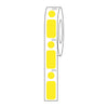 Label/Dot Combo Roll,Cryo,Direct Thermal, 24x13mm& 9.5mmDot,for 2.0mL Tubes,Yellow, 500/Box - LTC-24X13-95Y
