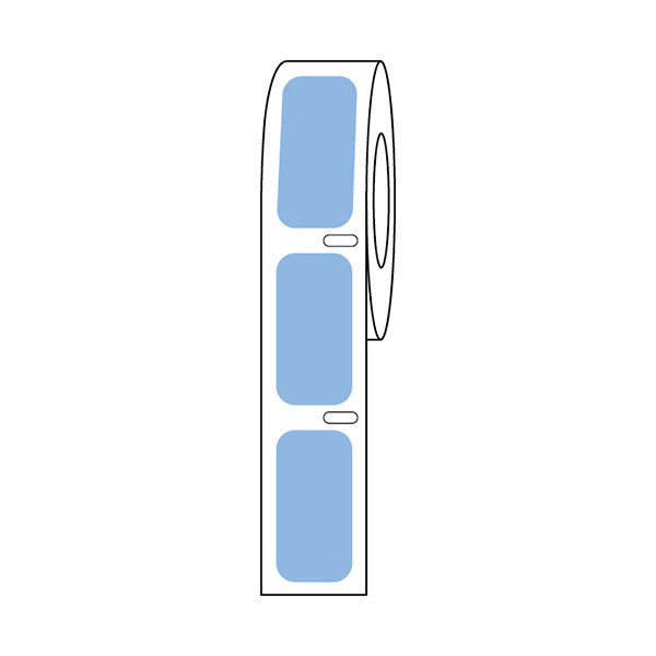 Label Roll, Cryo, Direct Thermal,27x13mm, for Cryogenic Vials, Blue, 1000/Roll - LTC-27X13B