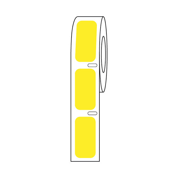 Label Roll, Cryo, Direct Thermal,27x13mm, for Cryogenic Vials, Yellow, 1000/Roll - LTC-27X13Y