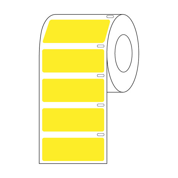 Label Roll, Cryo, Direct Thermal,51x19mm, for Large Tubes, Racks and Boxes, Yellow, 500/Roll - LTC-51X19Y