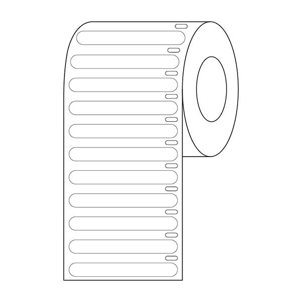 Label Roll, Cryo, Direct Thermal, 51x6mm, for Microplates, White, 1000/Roll - LTC-51X6W