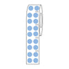 Label Roll,Cryo,DirectThermal,9.5mm Dots, for 1.5mL Tubes, Blue, 4000/Roll - LTC-95B