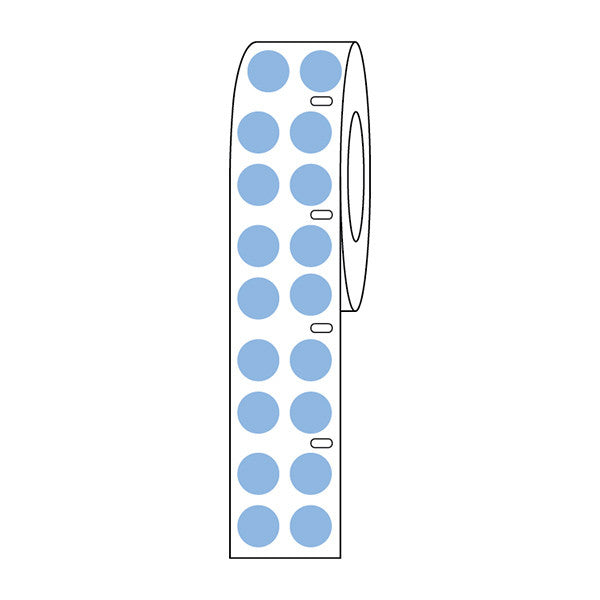 Label Roll,Cryo,DirectThermal,9.5mm Dots, for 1.5mL Tubes, Blue, 4000/Roll - LTC-95B