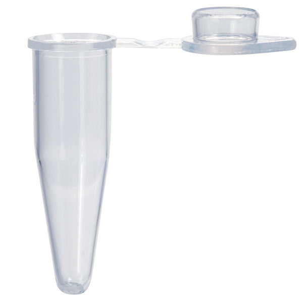 0.2mL Individual PCR Tube with Optically, Clear Flat Cap for qPCR, Clear, 1000/Box - PCR-02FQ