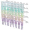 DiamondLink 0.2mL 8-Strip Tubes, with, Individually-Atch Flat Caps,Asst Colors, 120/Box - PCR-DL-02F-RW