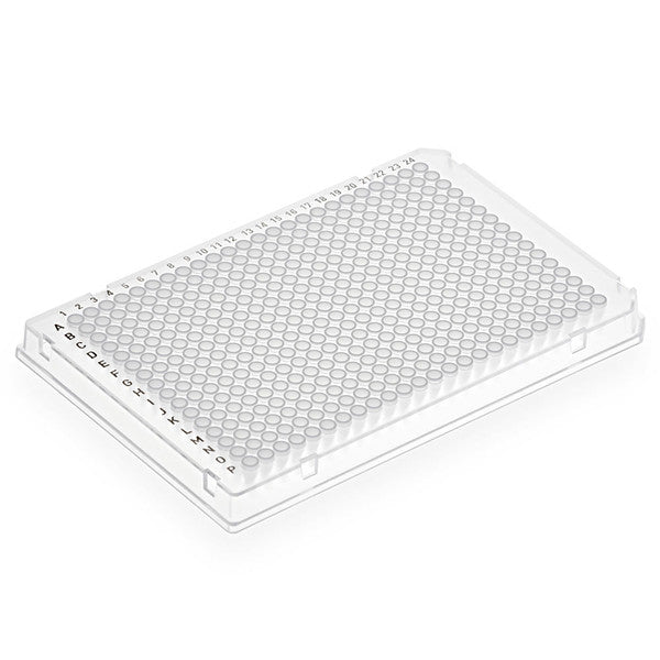 Diamond Shell 384-well PCR plate,A24/P24, Clear PC frame and White PP wells, 100/Cs - PCR-DS-384-CW-2N