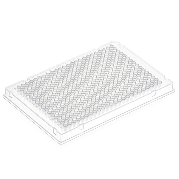 Diamond Shell 384-well PCR plate, A24, Clear PC frame and white PP wells, 10/Box - PCR-DS-384-CW