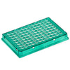 Diamond Shell 0.1mL 96 well PCR Plate, Green PC frame and Clear PP wells, 100/Cs - PCR-DS-FS-01-G