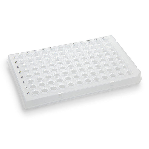 0.1mL 96-Well PCR Plate, Half Skirt, Clear, 10/Box - PCR-HS-01