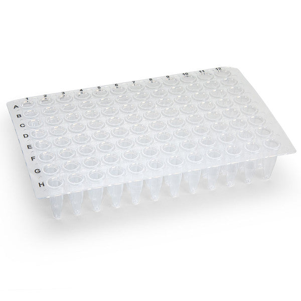 0.2mL 96-Well PCR Plate, No Skirt, Cuttable Flat Top, Clear, 10/Box - PCR-NS-02-CUT
