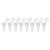 QuickSnap 0.1mL 8-Strip Tubes, with, Individually-Attached Flat Caps, Clear, 120/Box - PCR-QS-01F