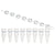 0.2mL 8-Strip Tubes, with Hinged, Attached 8-Strip clear Dome caps,Natural, 12/Box5 - PCR-STR-02D-ZIP