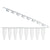 0.2mL 8-Strip Tubes, with Hinged, Attached 8-Strip Clear Flat Caps,Natural, 12/Box5 - PCR-STR-02F-ZIP