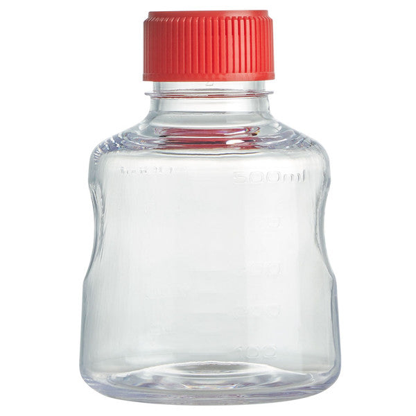 Solution Bottle, 500mL, STERILE, PS With PE Screw Cap, 24/Cs - VF-SB-0500