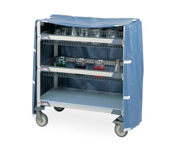GWSVC41 Blue Glassware Cart Cover for Short Units