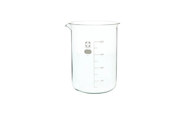 Laboratory Autoclavable Glass Beaker tuned for bench mixing, 2000 mL | 10020-2000