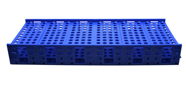Industrial Tube Rack with color-coded fit for bench organization, 13-16mm, Blue | 120115