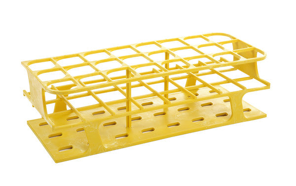 Heavy-Duty Color-Coded Tube Rack with 24-Place, 30mm for bench organization | 120207