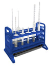Precision Tube Rack with color-coded fit for bench organization, 10-Place, Blue | 121003